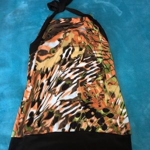 Multi colored halter top